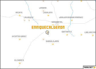 map of Enrique Calderón
