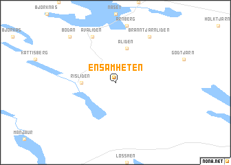 map of Ensamheten