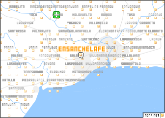 map of Ensanche La Fe