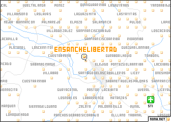 map of Ensanche Libertad