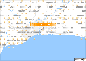 map of Ensanche Ozama