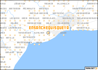 map of Ensanche Quisqueya