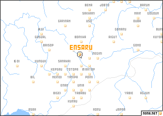 map of Ensaru