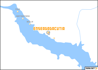 map of Enseada da Cutia