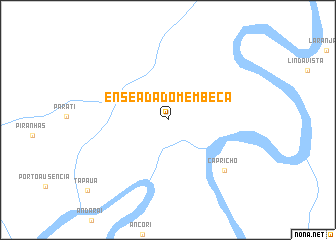 map of Enseada do Membeca