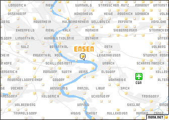 map of Ensen
