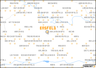 map of Ensfeld