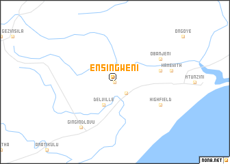 map of Ensingweni