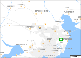 map of Ensley