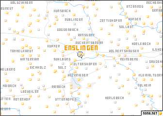 map of Enslingen