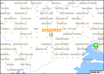 map of Ensom Pen