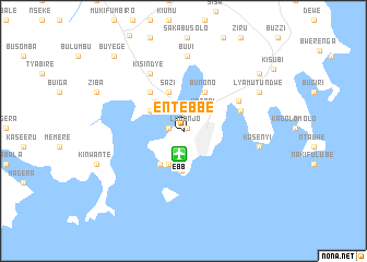 map of Entebbe