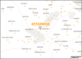 map of Enterprise