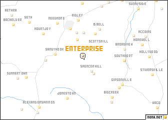 map of Enterprise