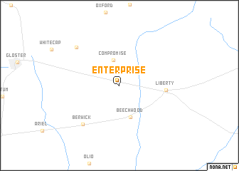 map of Enterprise