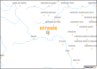 map of Entikung