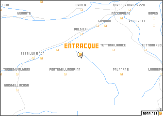 map of Entracque