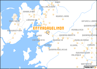 map of Entrada de Limón