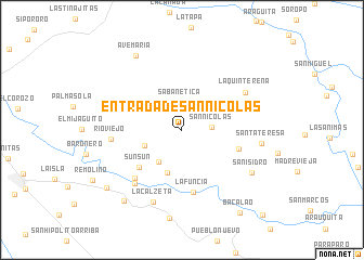 map of Entrada de San Nicolás
