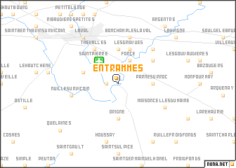 map of Entrammes