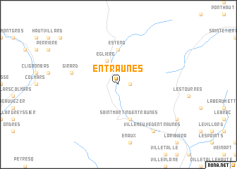 map of Entraunes