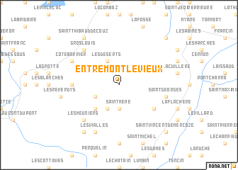 map of Entremont-le-Vieux