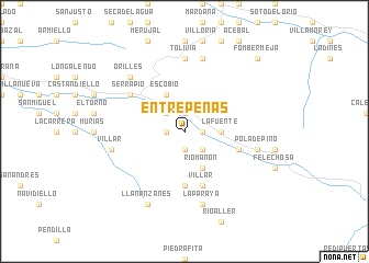 map of Entrepeñas