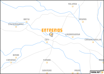 map of Entre Rios