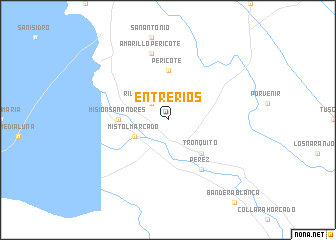 map of Entre Ríos