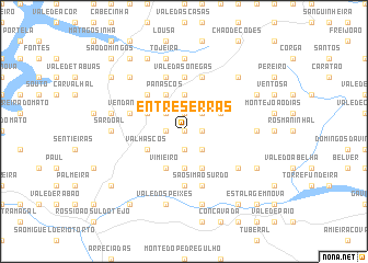 map of Entre Serras