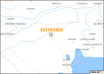 map of Entressen