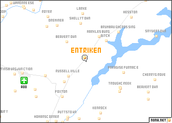 map of Entriken