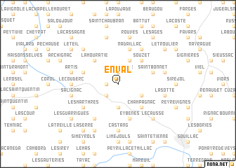 map of Enval