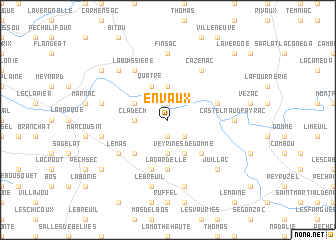 map of Envaux