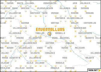 map of Envernallúas