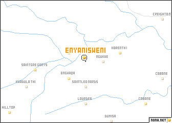 map of Enyanisweni