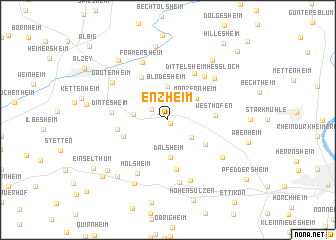 map of Enzheim