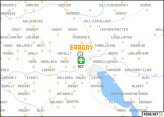 map of Épagny
