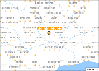 map of Epáno Garípa