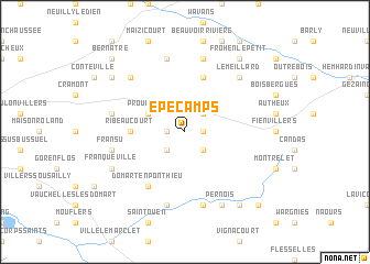 map of Épécamps