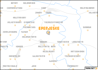 map of Eperjeske