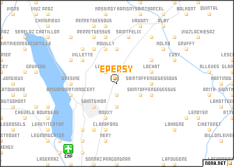 map of Épersy