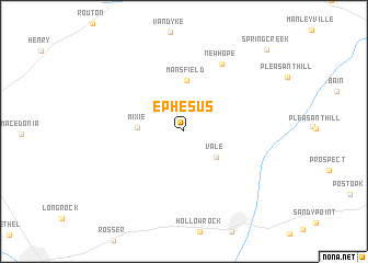 map of Ephesus