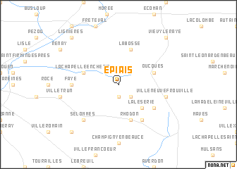 map of Épiais