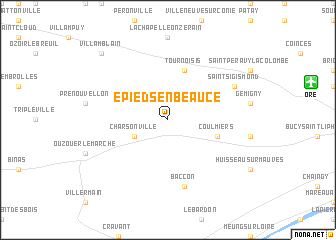 map of Épieds-en-Beauce