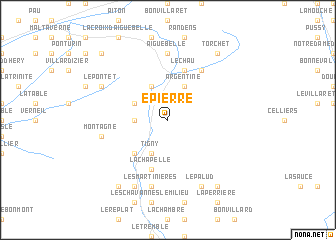 map of Épierre