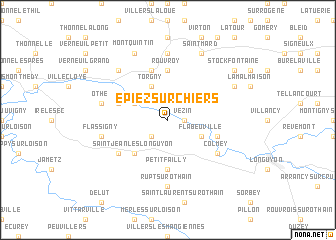 map of Épiez-sur-Chiers