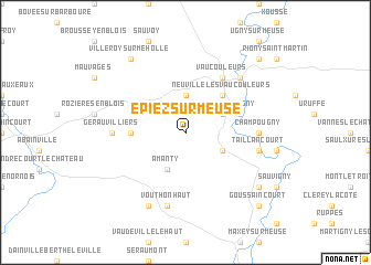 map of Épiez-sur-Meuse