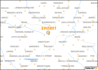 map of Épinant