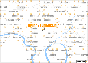 map of Épinay-sur-Duclair